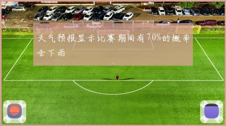 天气预报显示比赛期间有70%的概率会下雨
